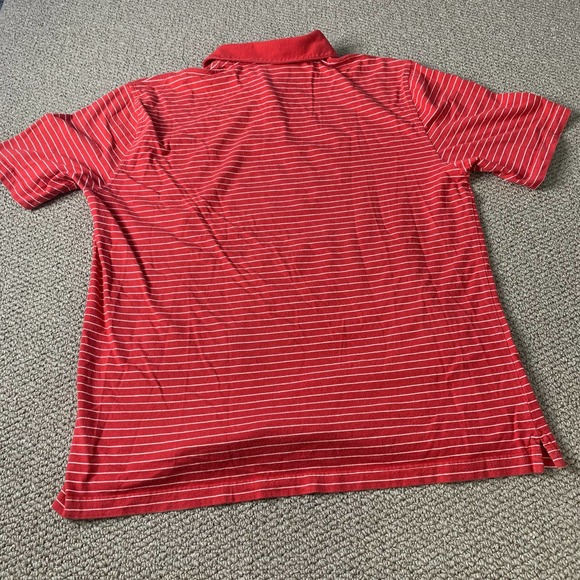 Brooks‎ Brother 346 Mens Polo Shirt Size XL Red/White Striped Short Sleeves - Picture 5 of 11